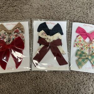 Little Poppy Bow Trio Set Bundle